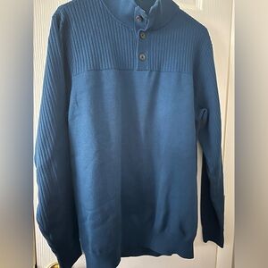 Duluth Trading Size Large Blue Long sleeve Sweater